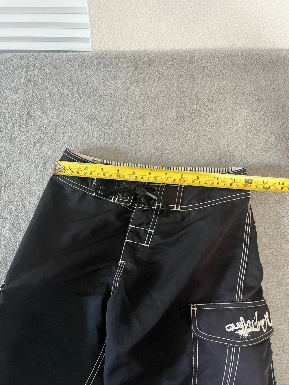Quiksilver Kids’ Black Boardshorts with Contrast Stitching